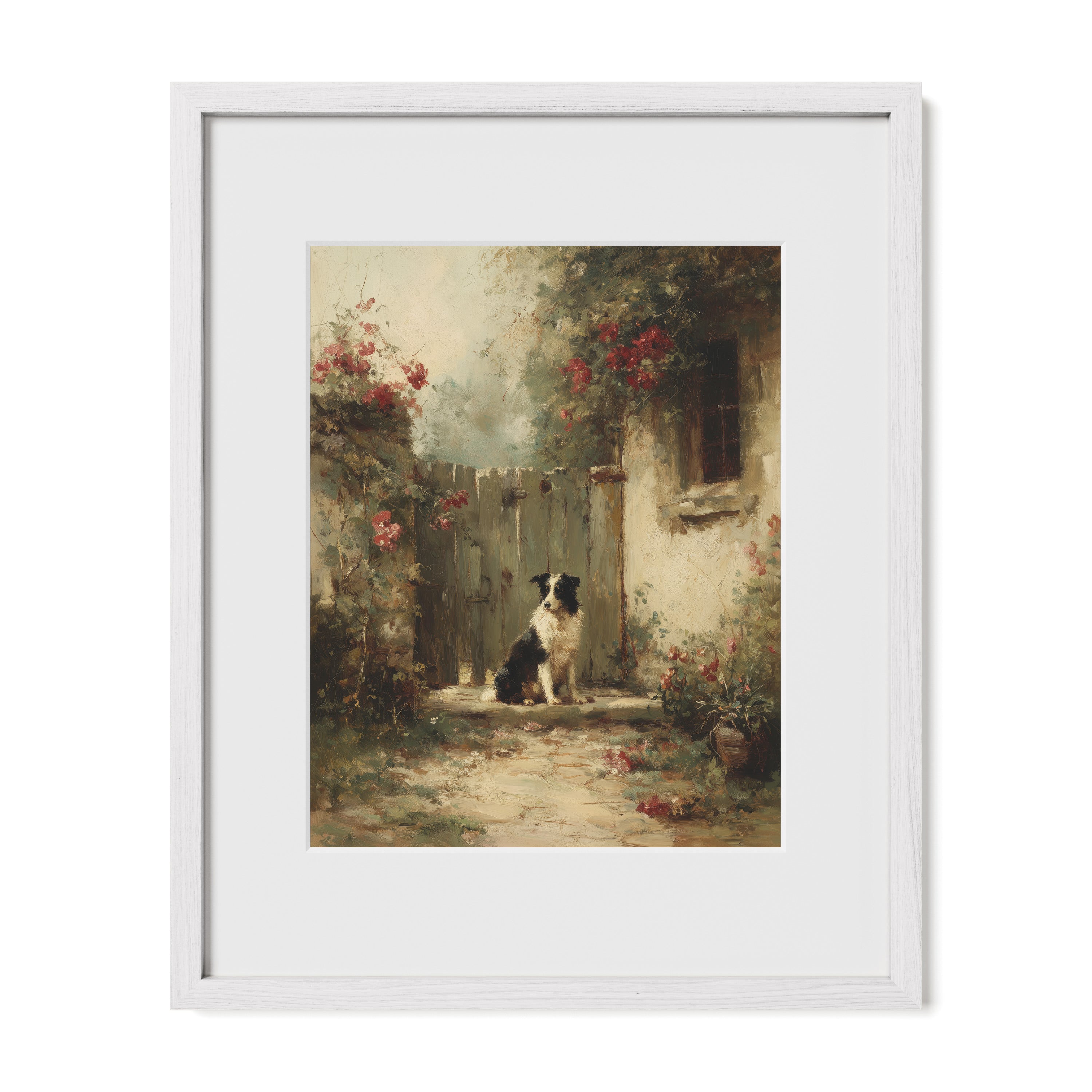 Dog At The Garden Gate