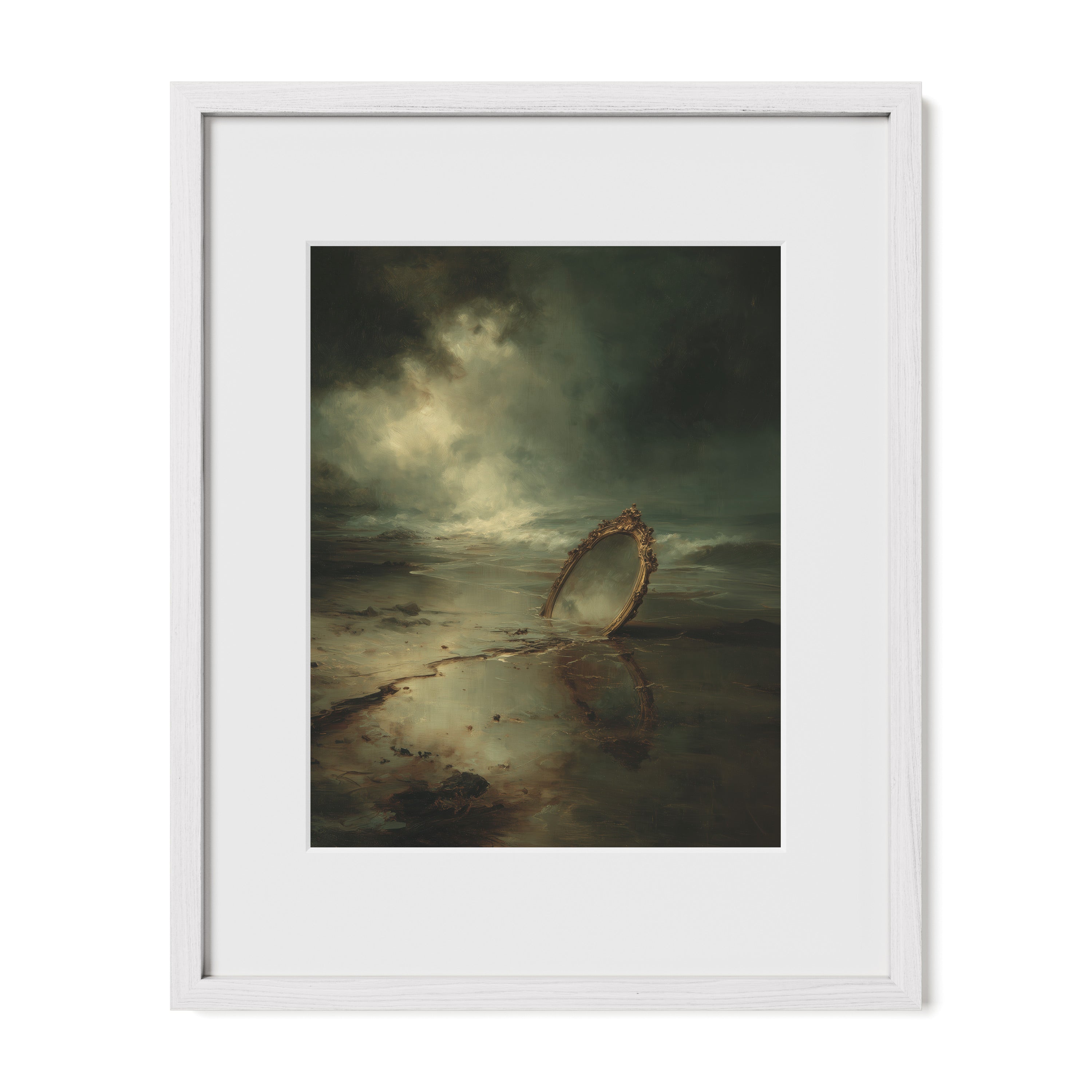 Mirror in the Tidal Sand