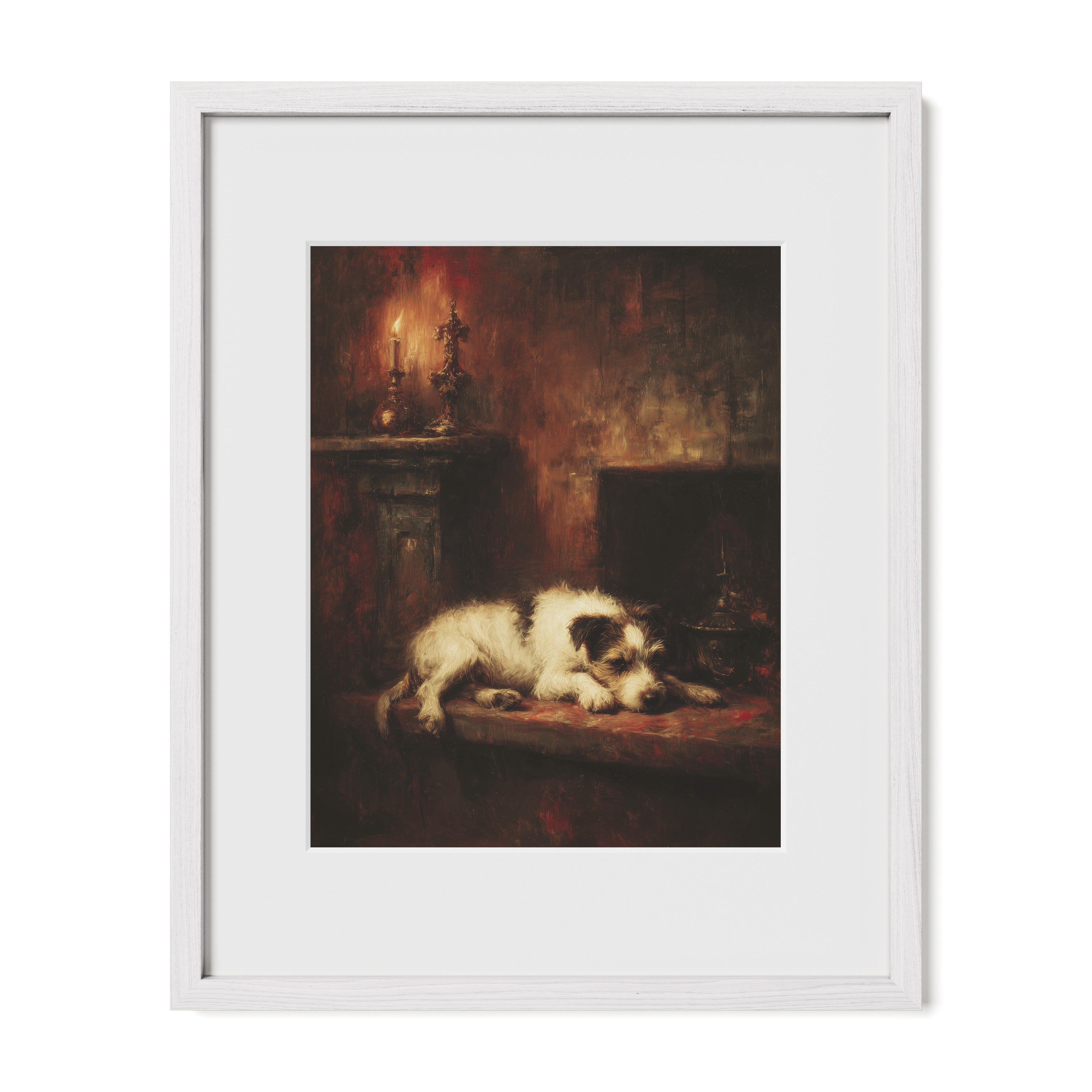 Dog by the Fire