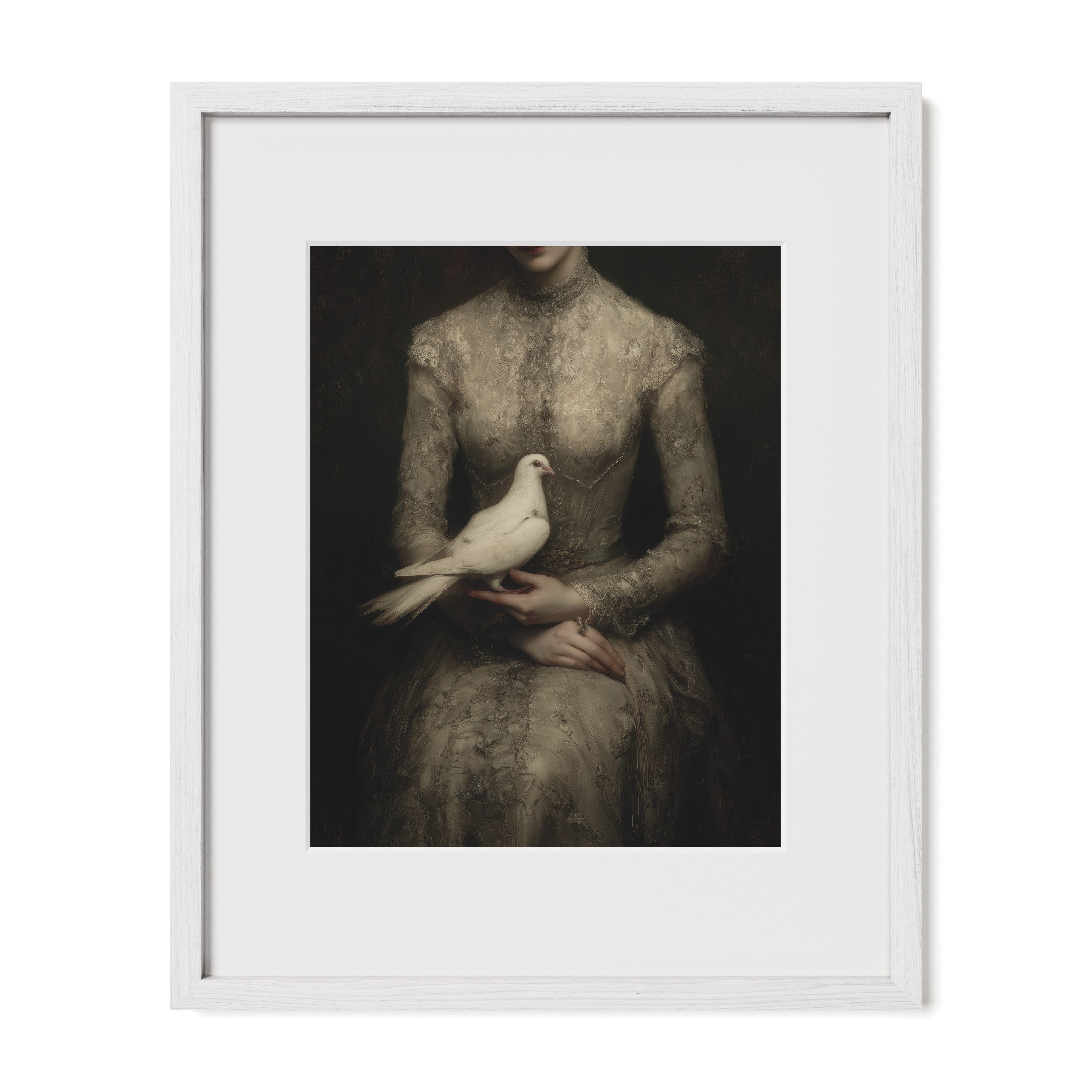 White Dove and Lace