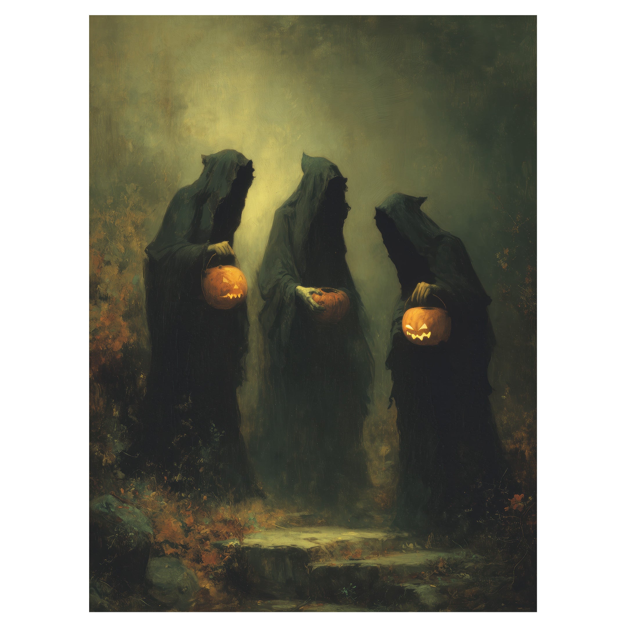 Witches With Pumpkin Heads