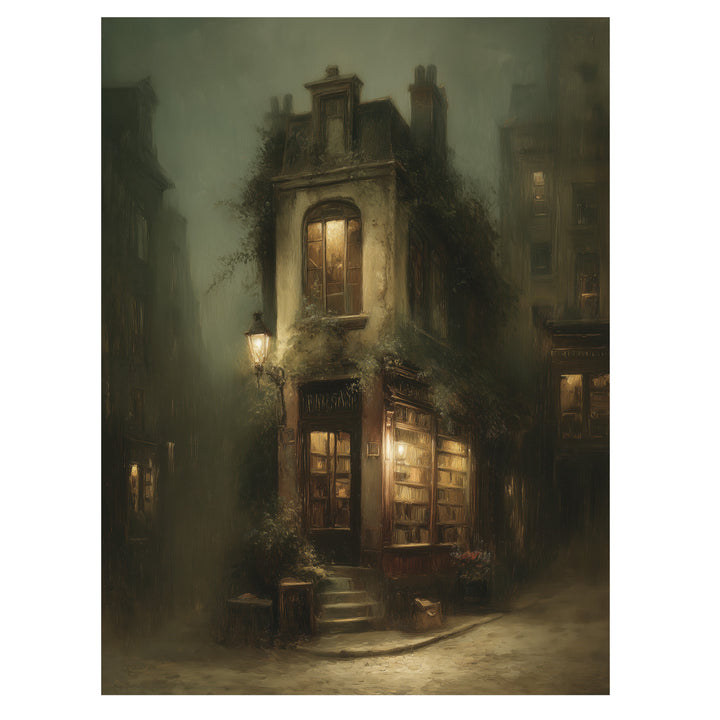 Gothic Storefront At Dusk