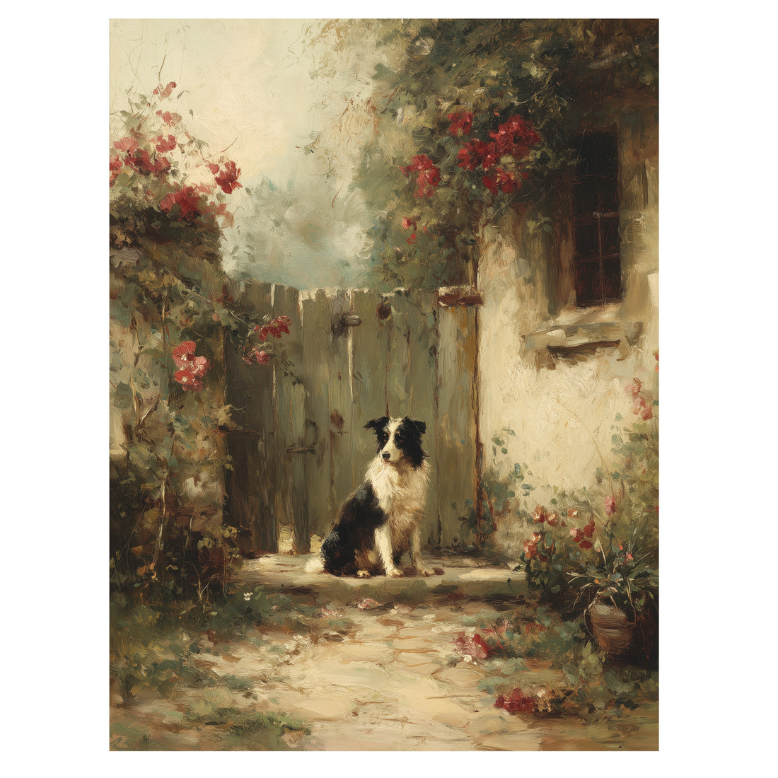 Dog At The Garden Gate