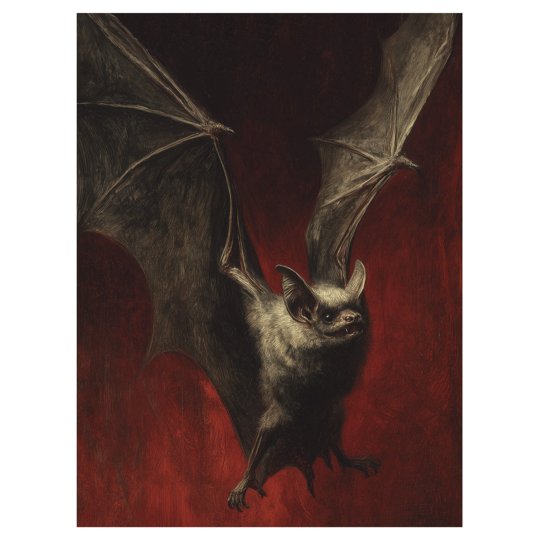 Bat Against Red Sky
