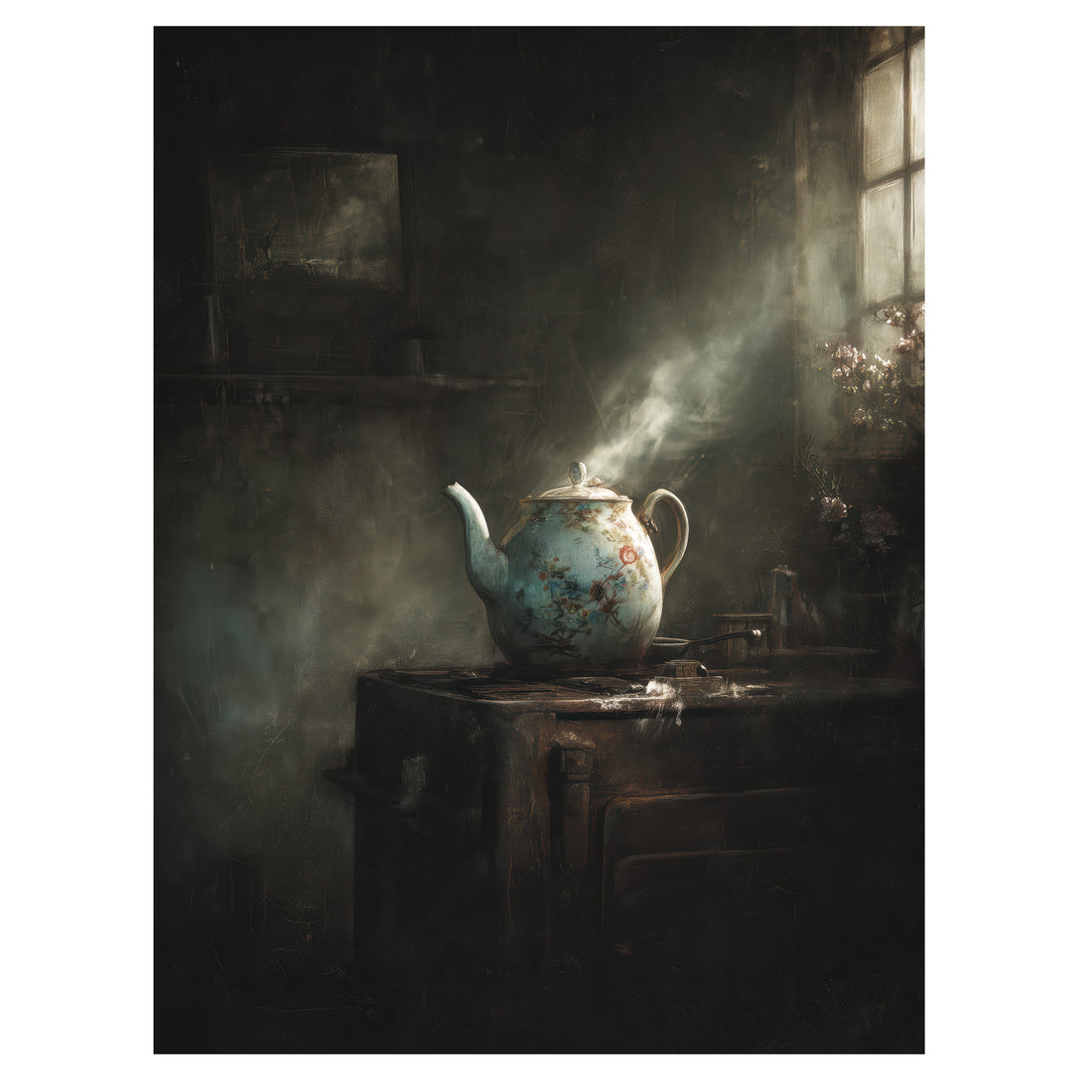 Teapot in Morning Dust