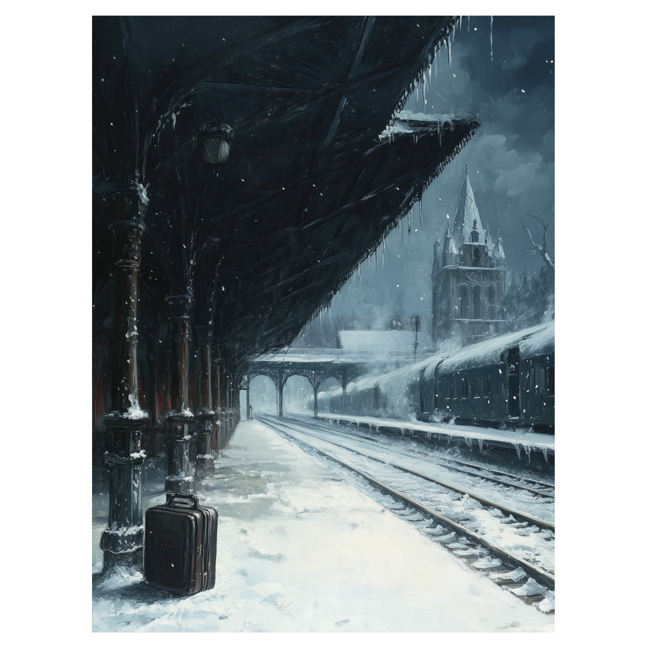 The Train Station in Snow
