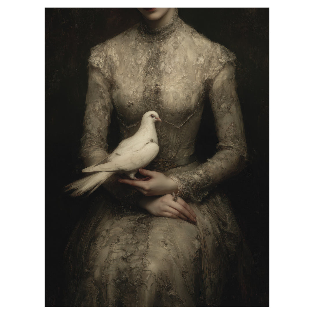 White Dove and Lace