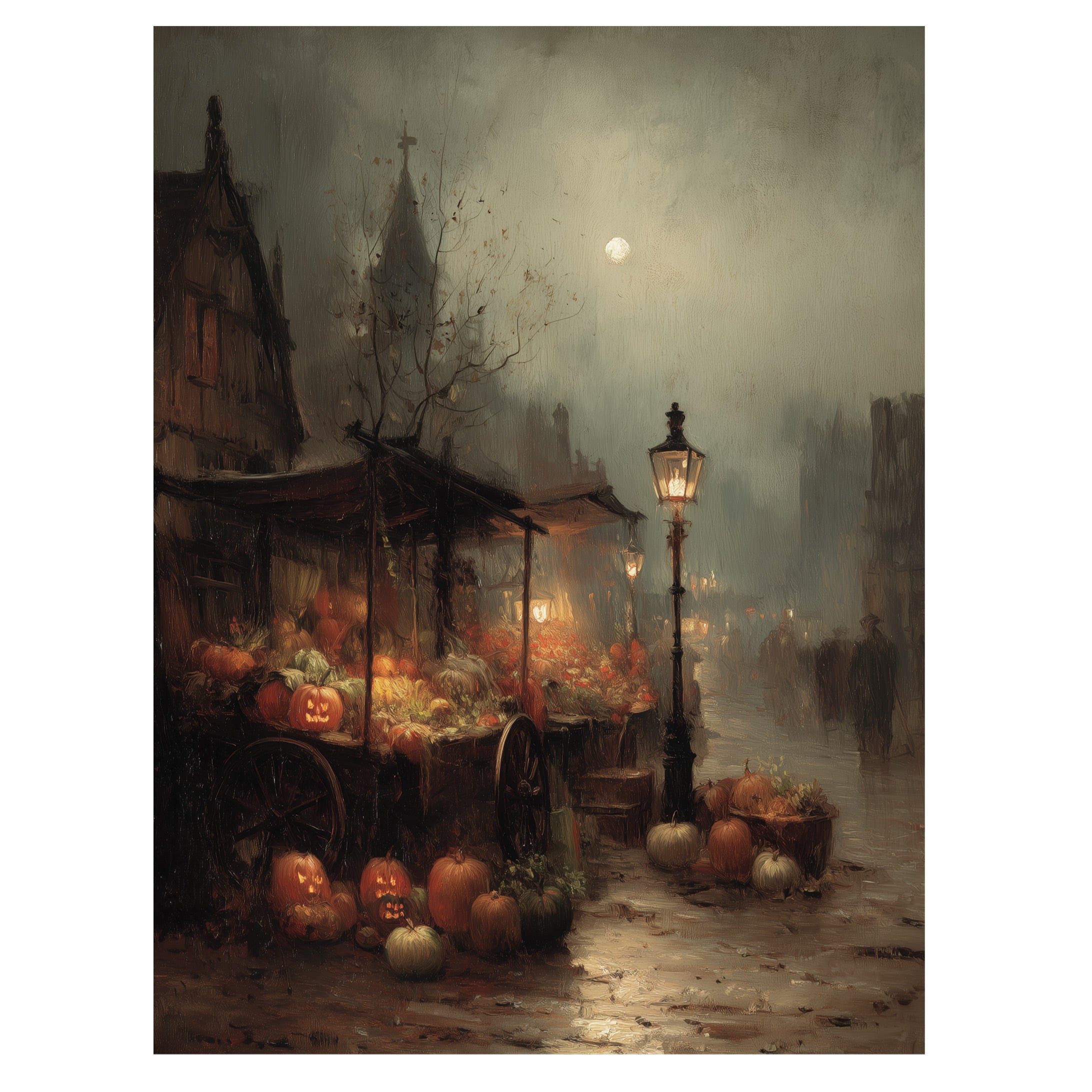 Pumpkin Market At Dusk
