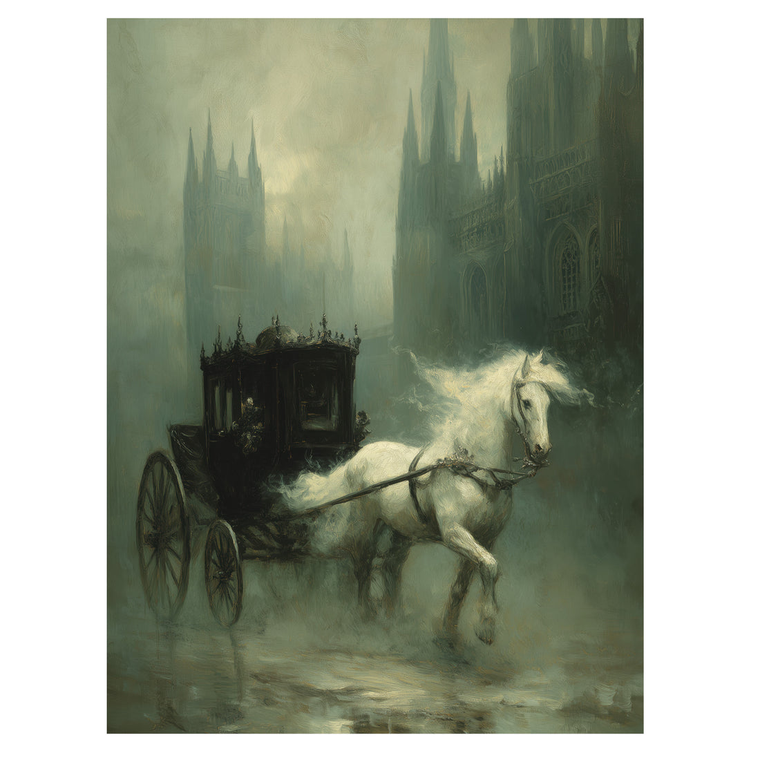 White Horse And Carriage