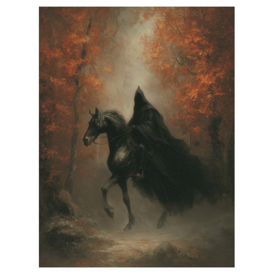 Headless Horseman in Woods