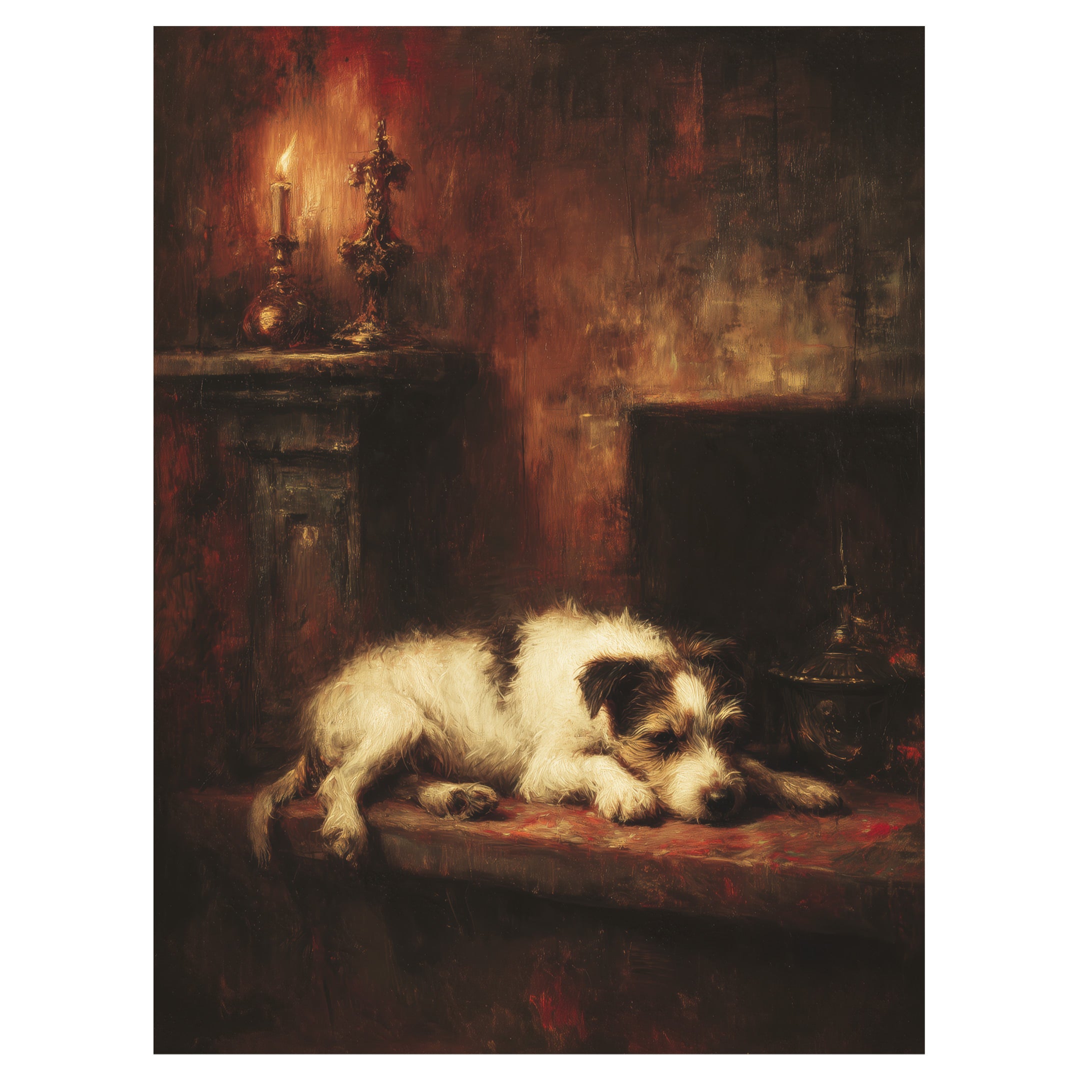 Dog by the Fire