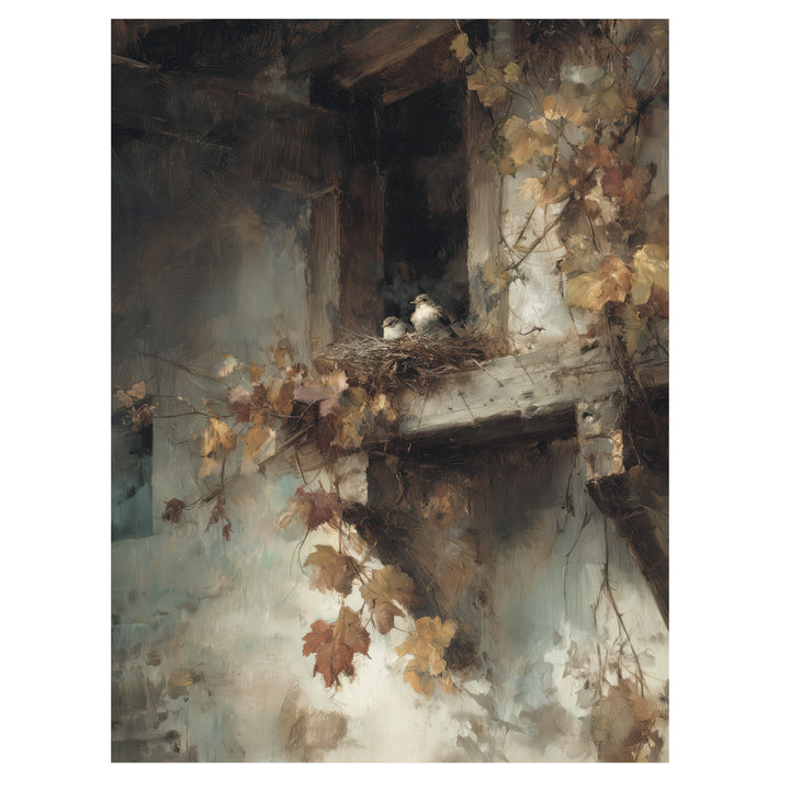 Crumbling Balcony Stillness