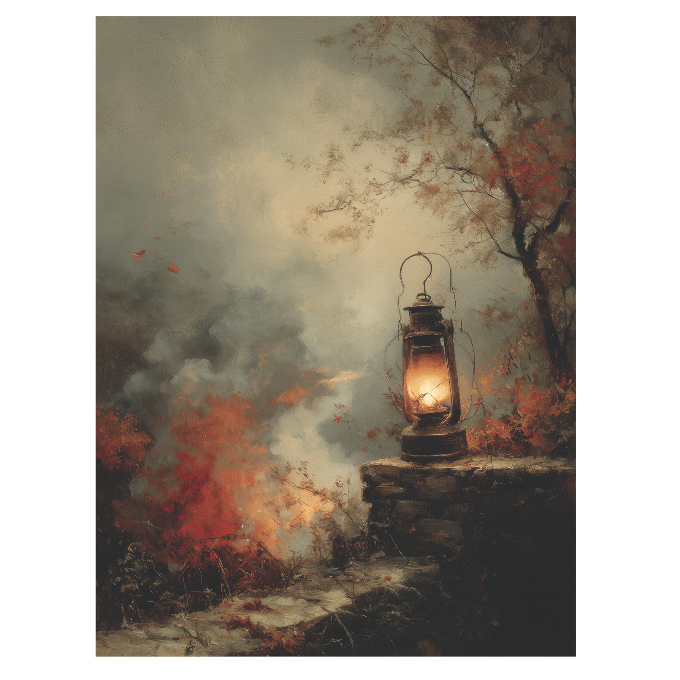 Lantern in Autumn Smoke