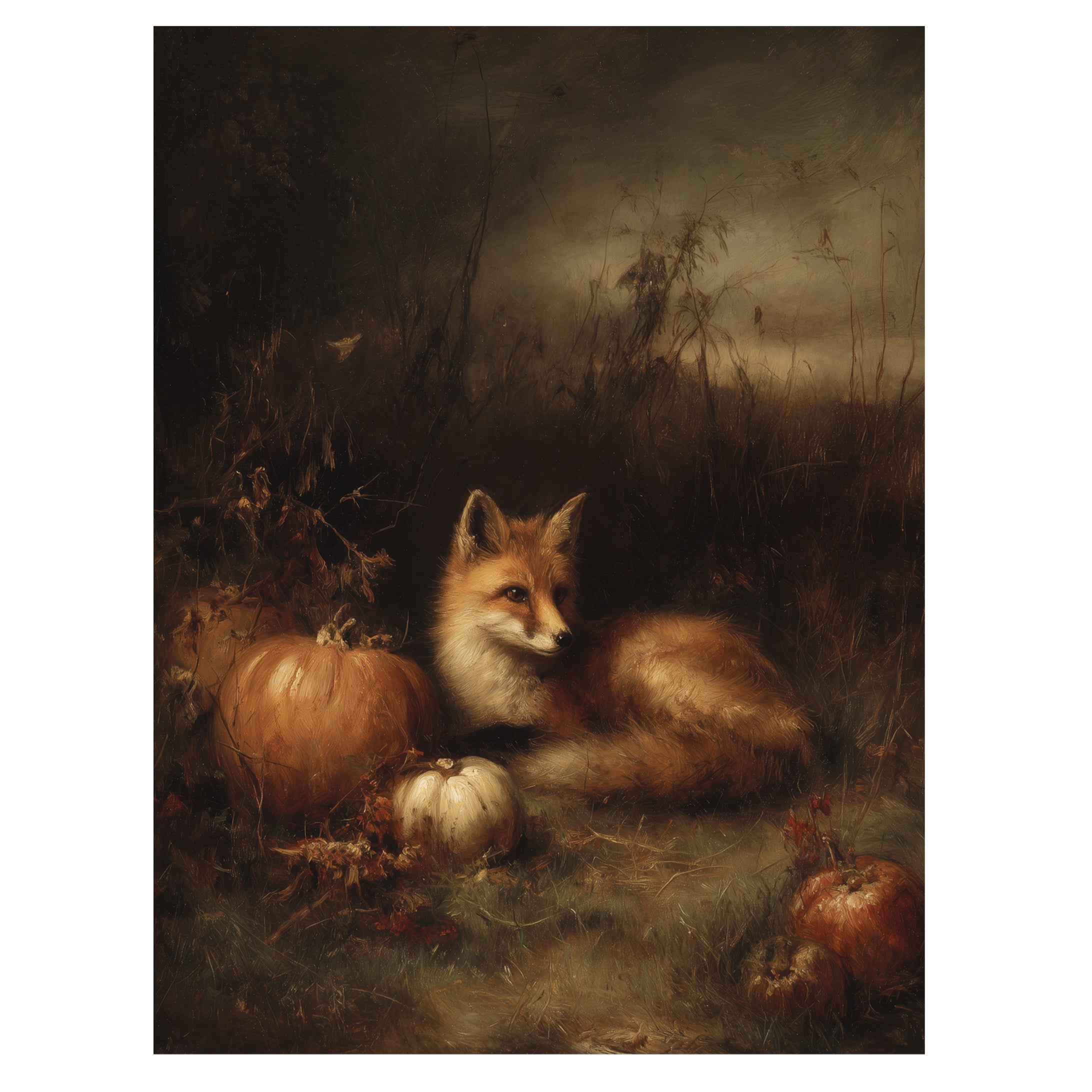 Fox In Autumn Dusk