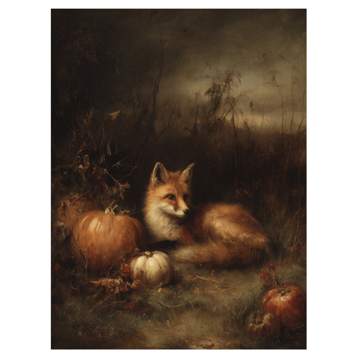 Fox In Autumn Dusk