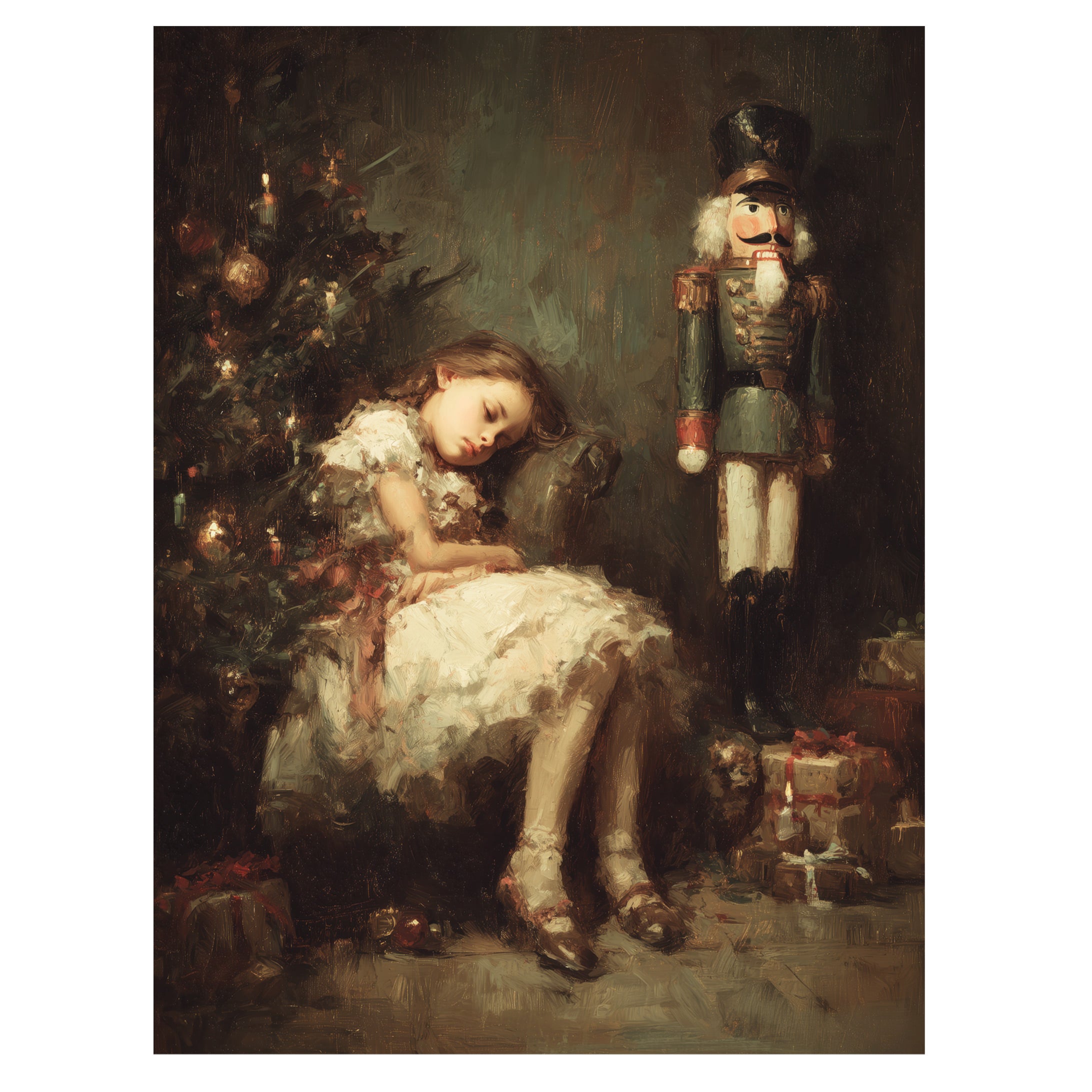 Sleeping Girl and Nutcracker