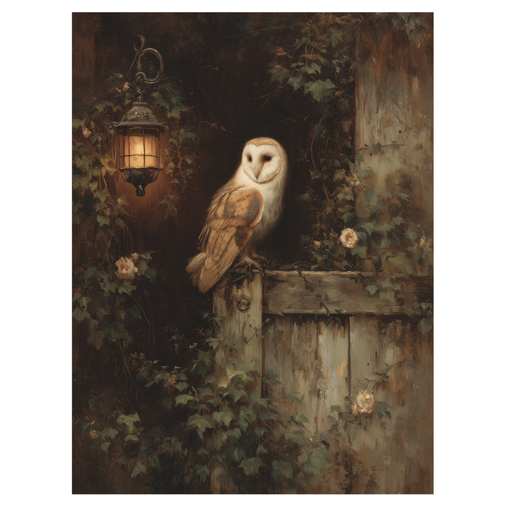 Barn Owl By Lantern