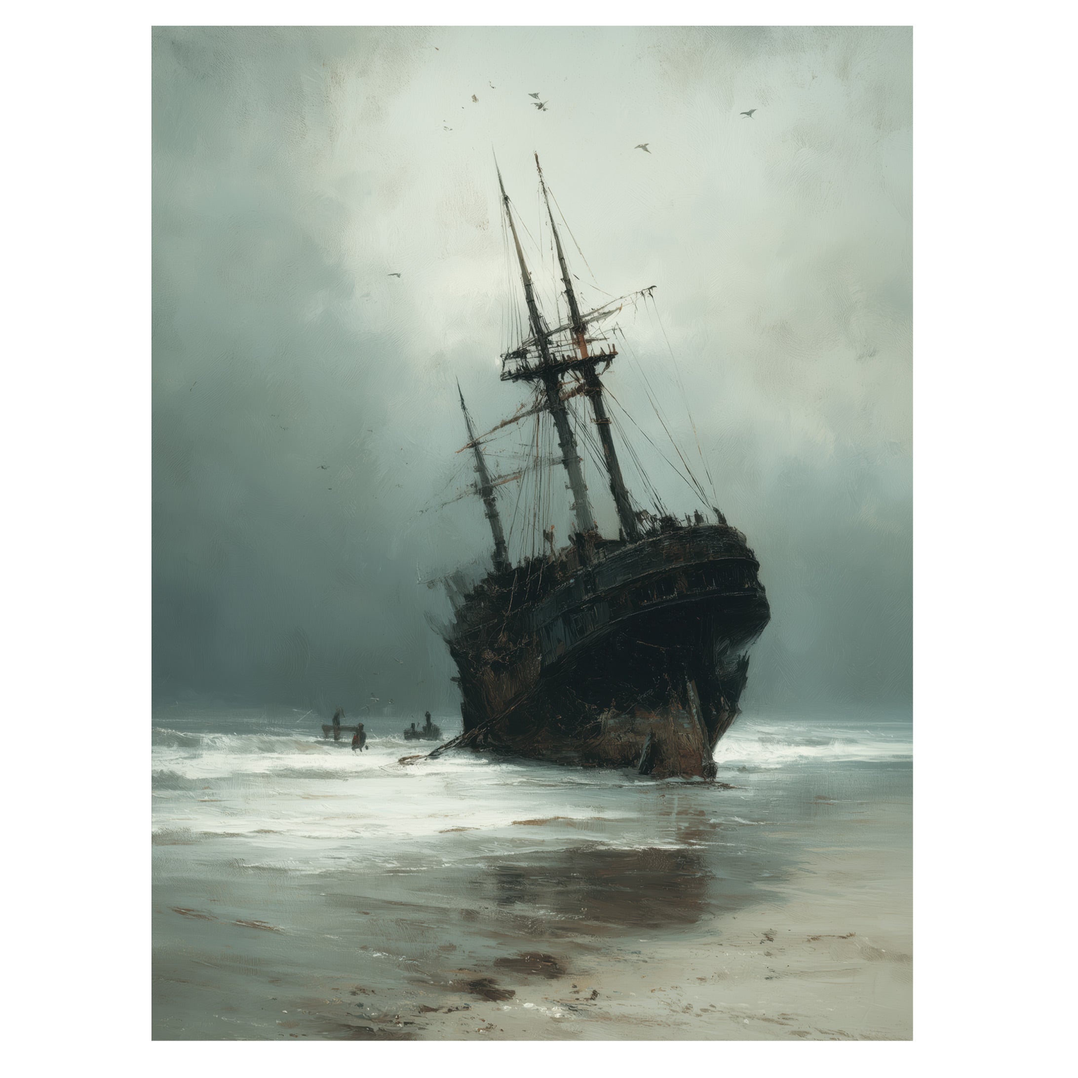 Shipwreck on Shoreline