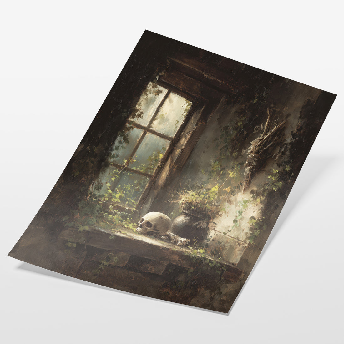Skull On The Windowsill