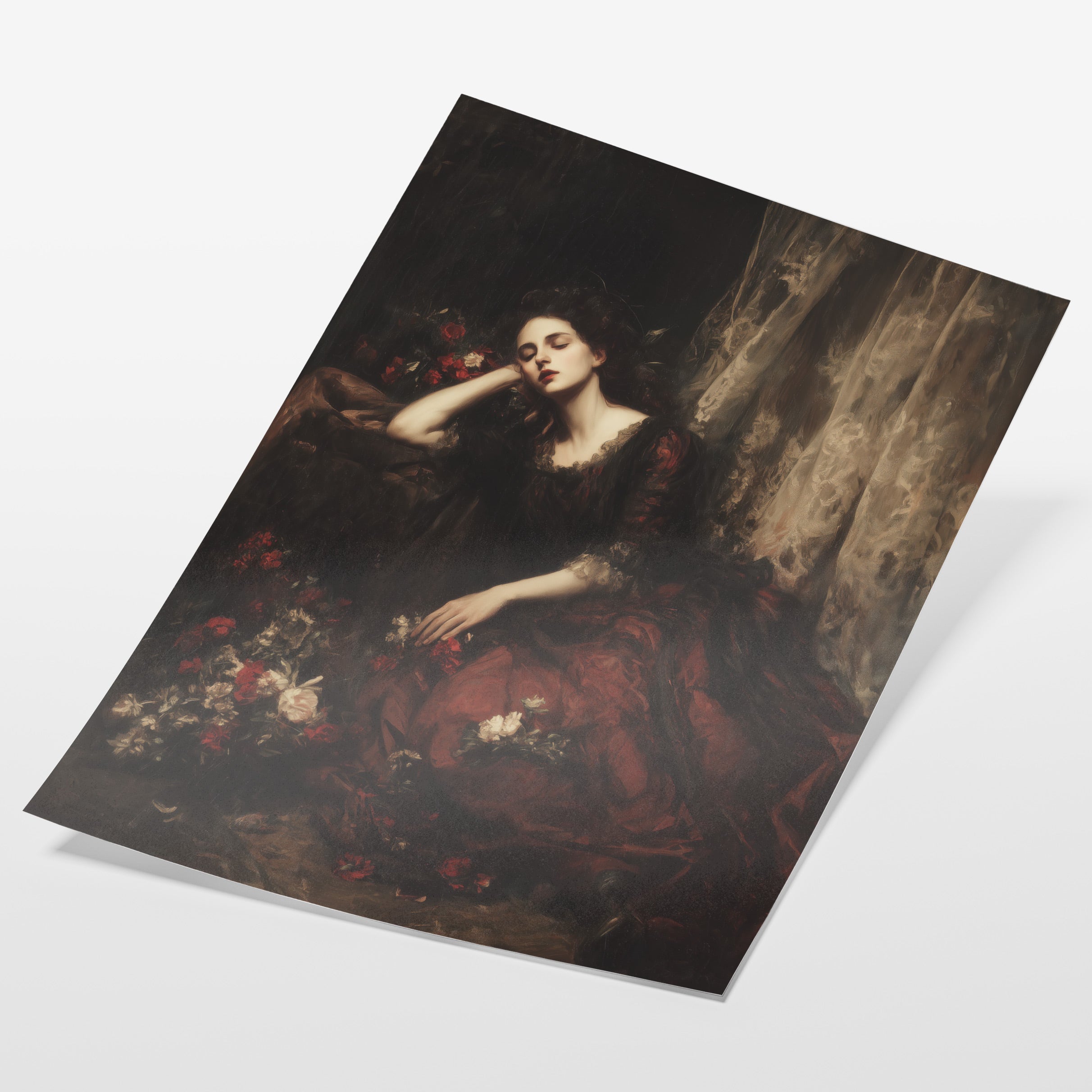 Red Gown And Gloaming