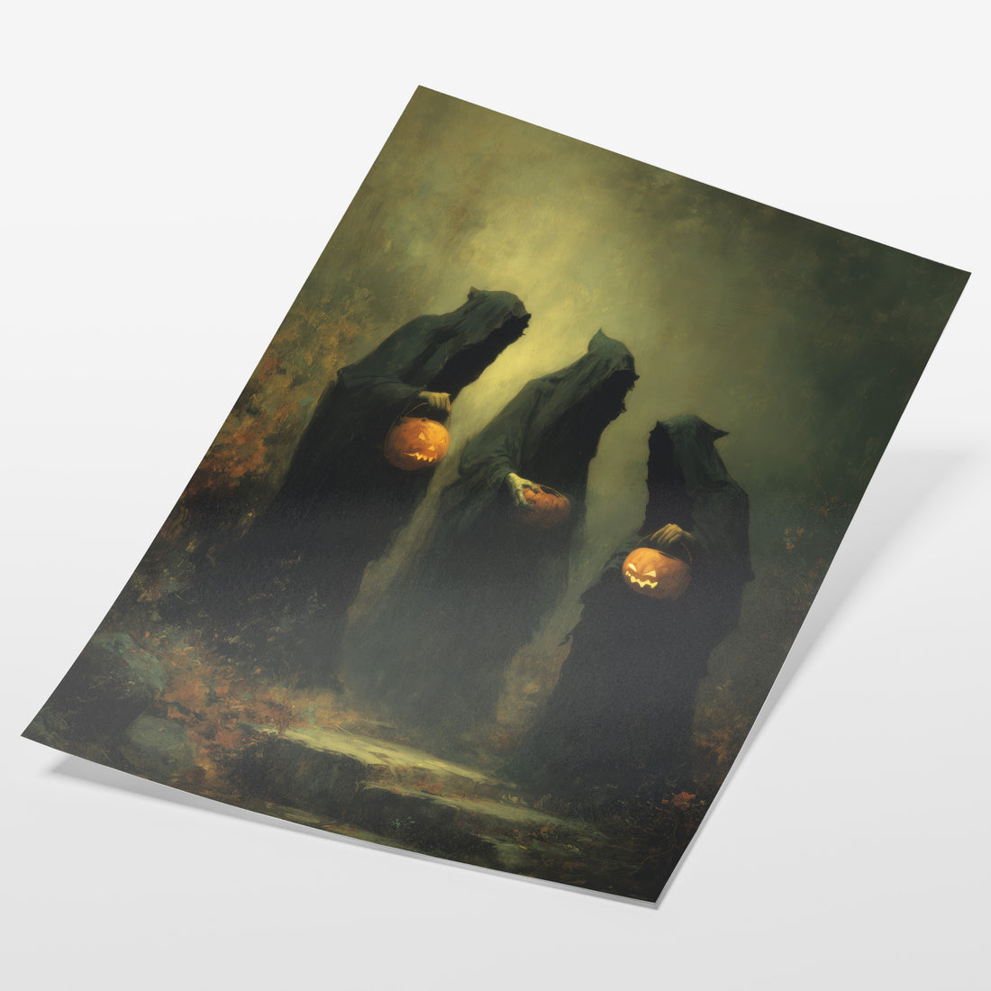 Witches With Pumpkin Heads