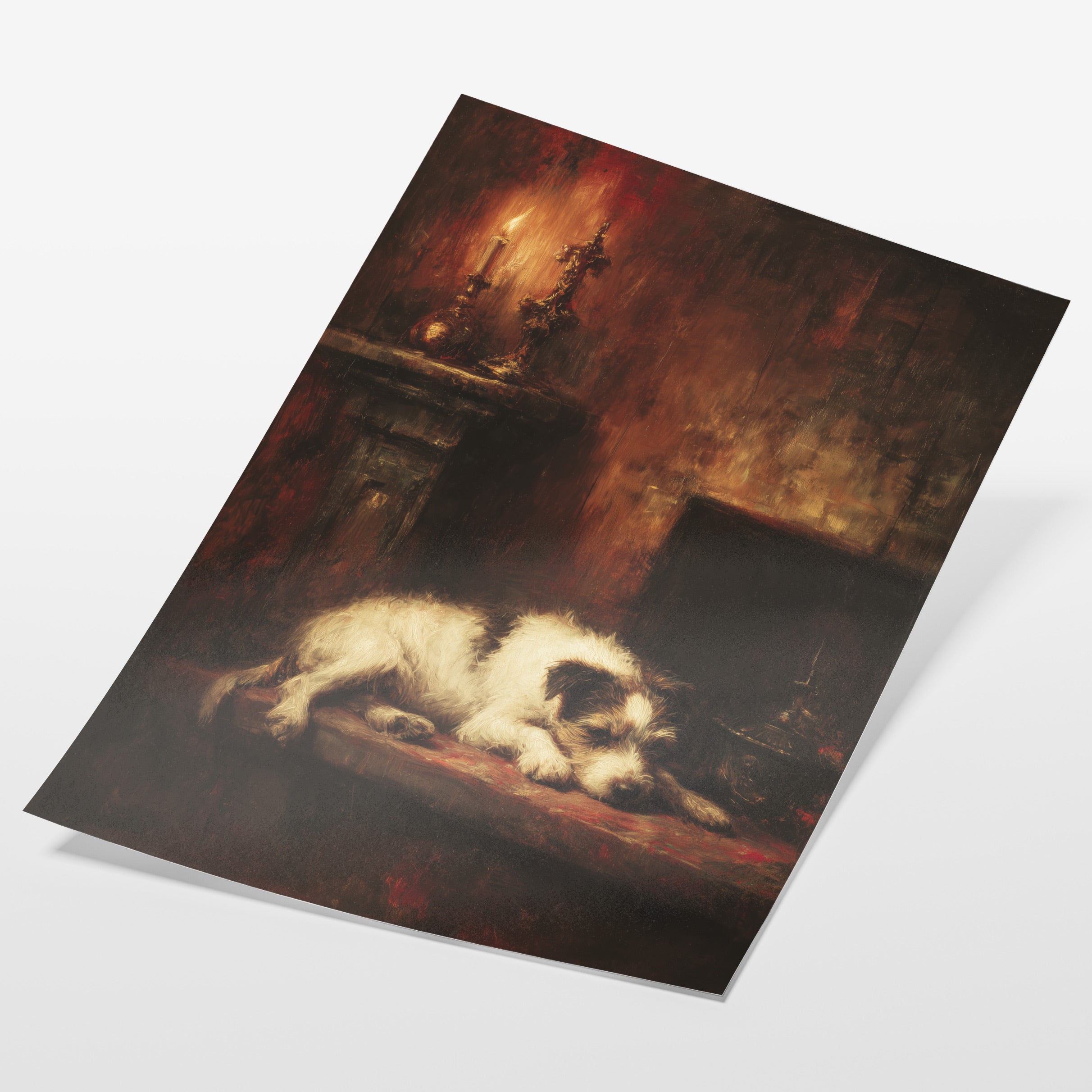 Dog by the Fire