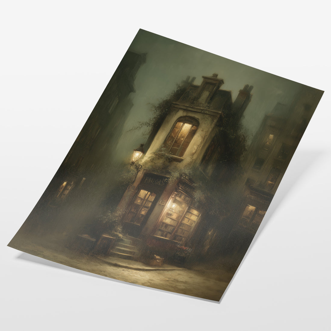 Gothic Storefront At Dusk