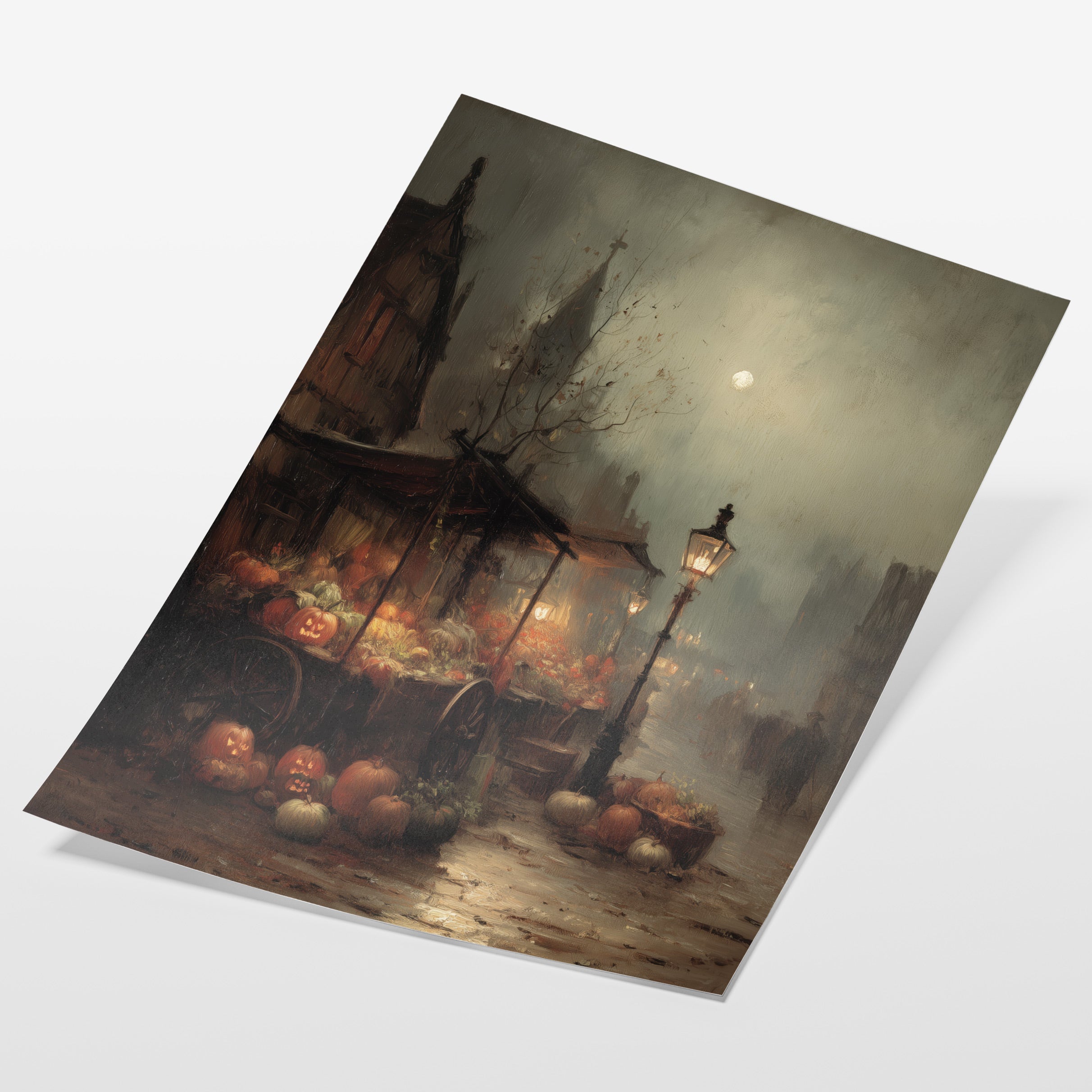 Pumpkin Market At Dusk
