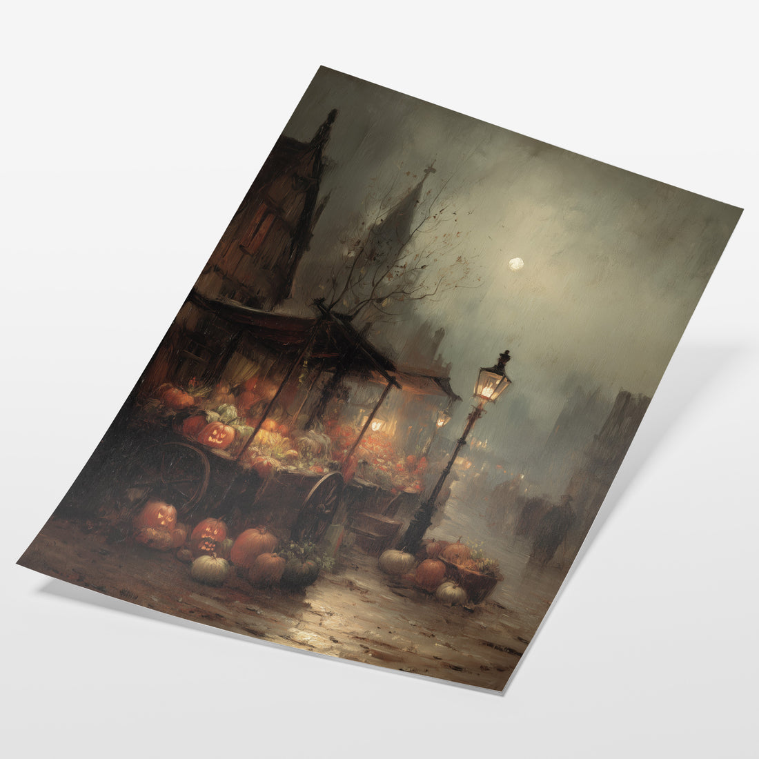 Pumpkin Market At Dusk