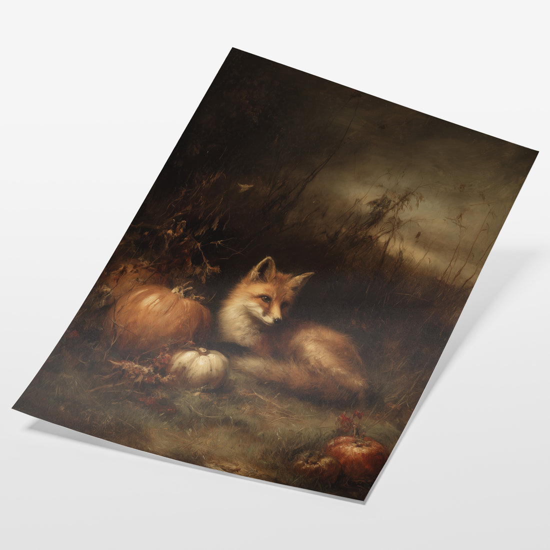 Fox In Autumn Dusk