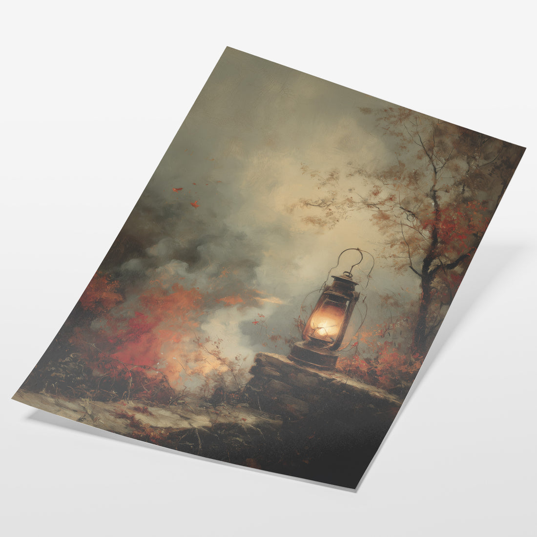 Lantern in Autumn Smoke