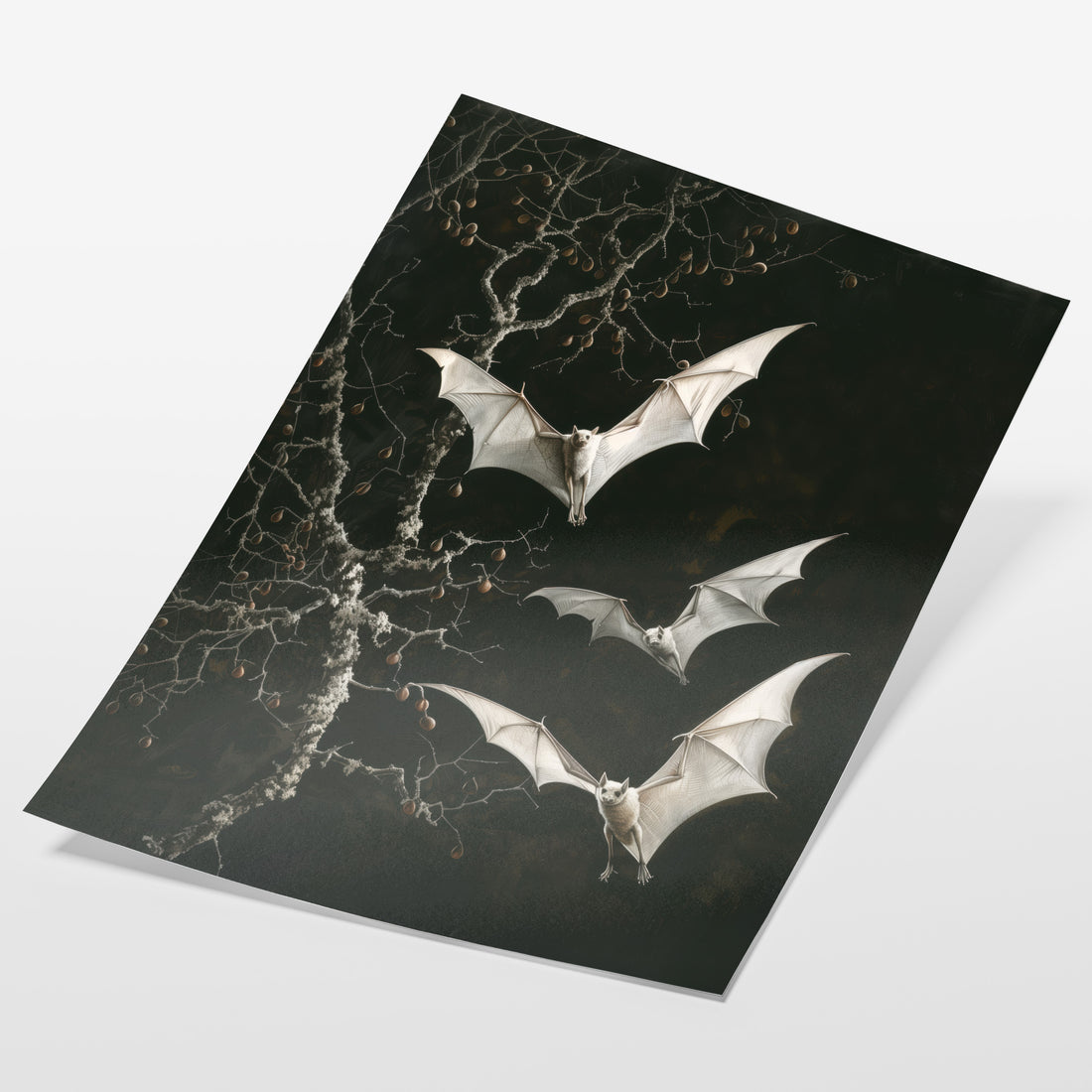 Twilight Soar – Gothic Bat Wall Art Print