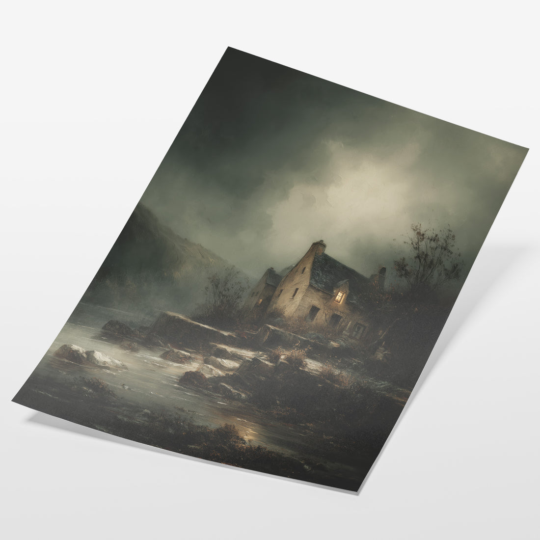 Seaside House in Storm