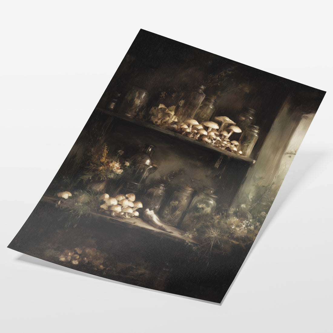 Mushroom Apothecary Shelf