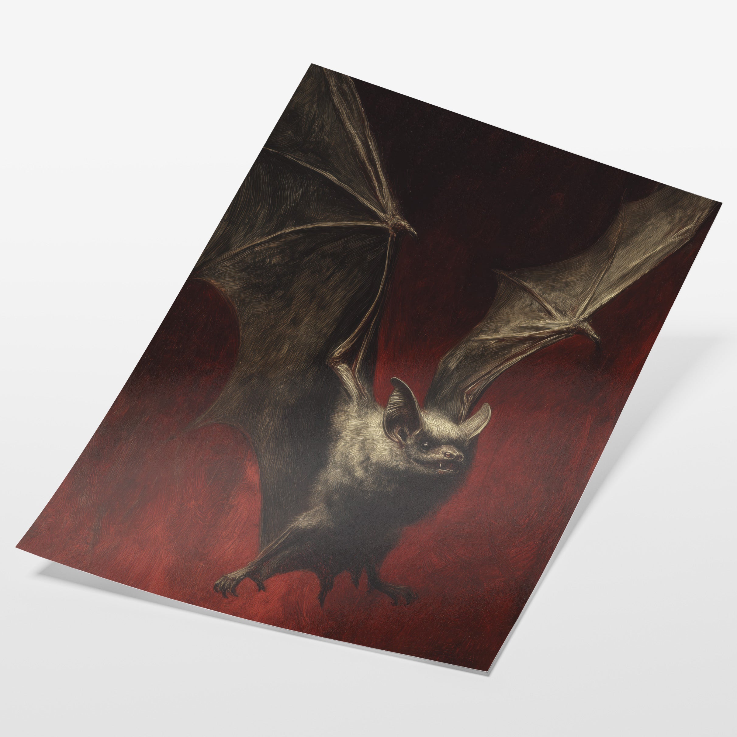 Bat Against Red Sky