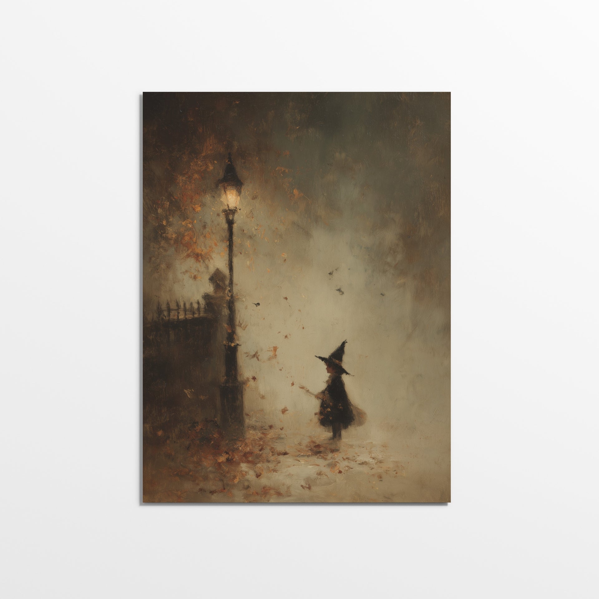 Witch and Falling Leaves