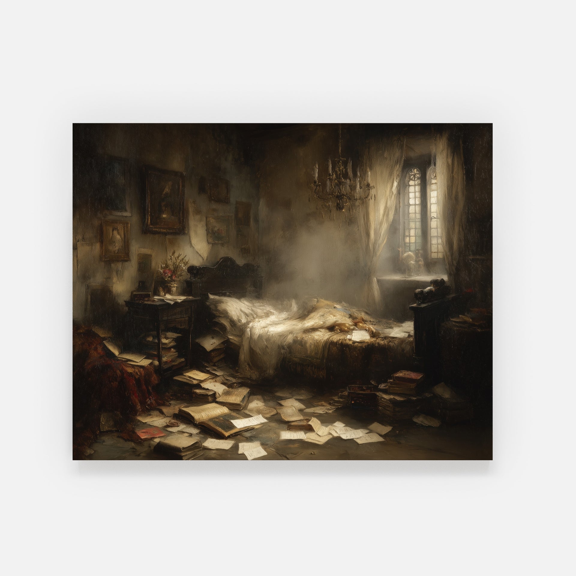 Disheveled Mourning Room