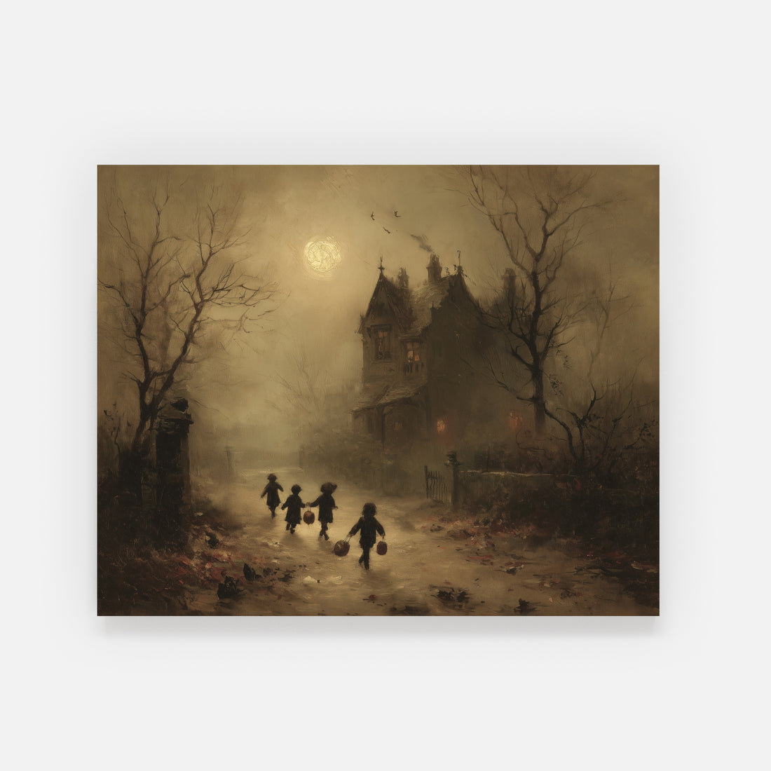 Children Walking Toward Manor