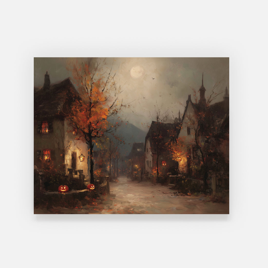 Full Moon Over Village