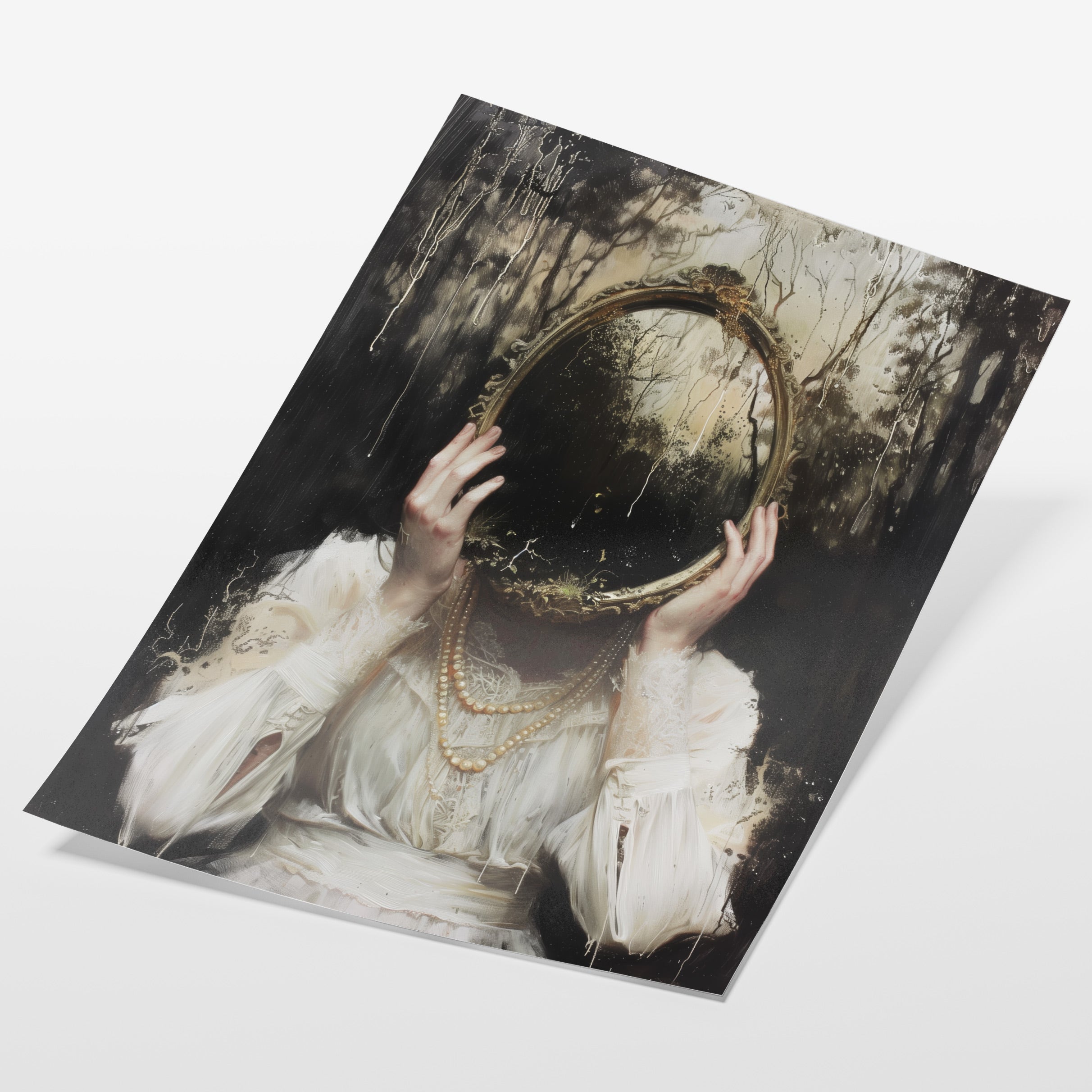 angled view of gothic surreal portrait fine art print