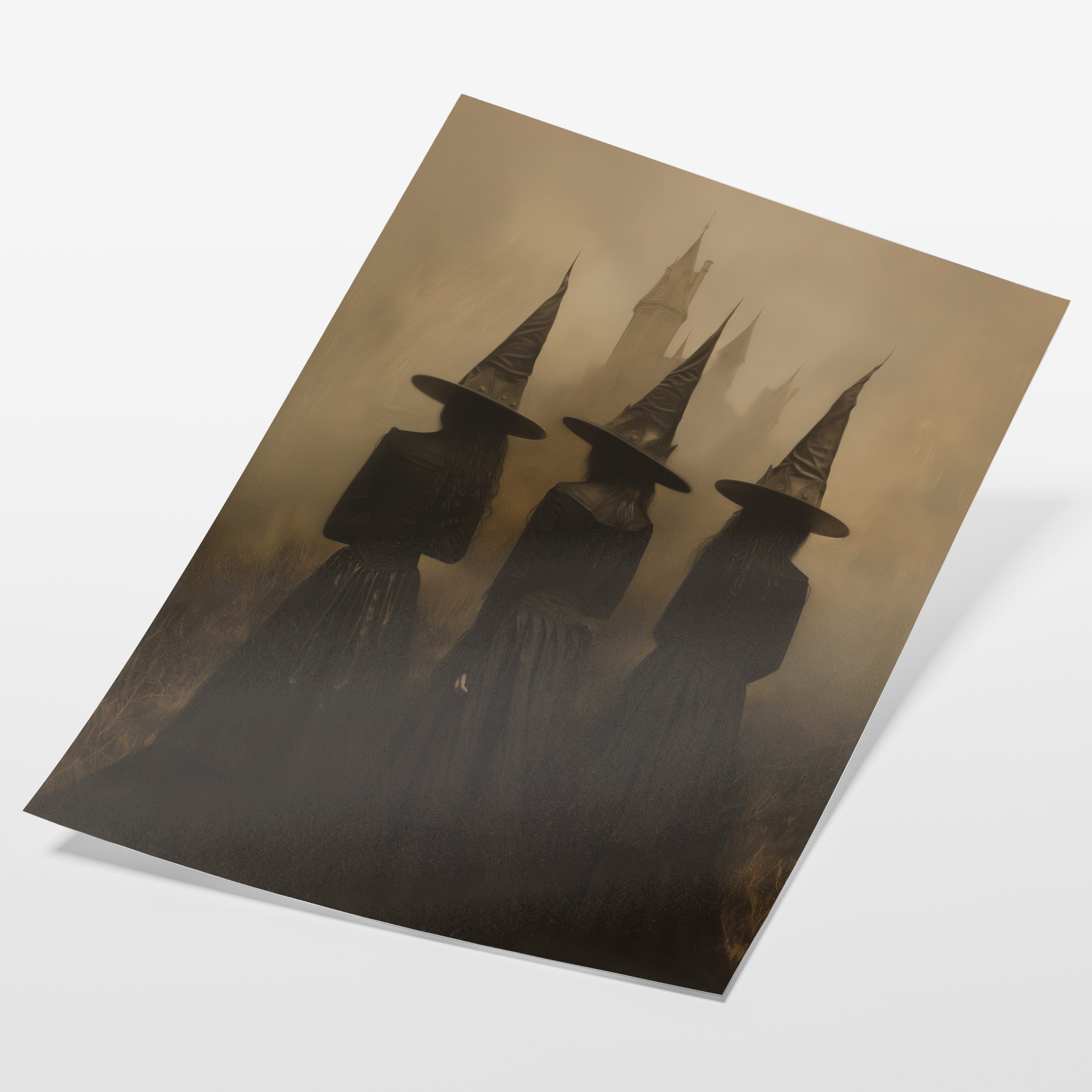 angled view of gothic witch fine art print