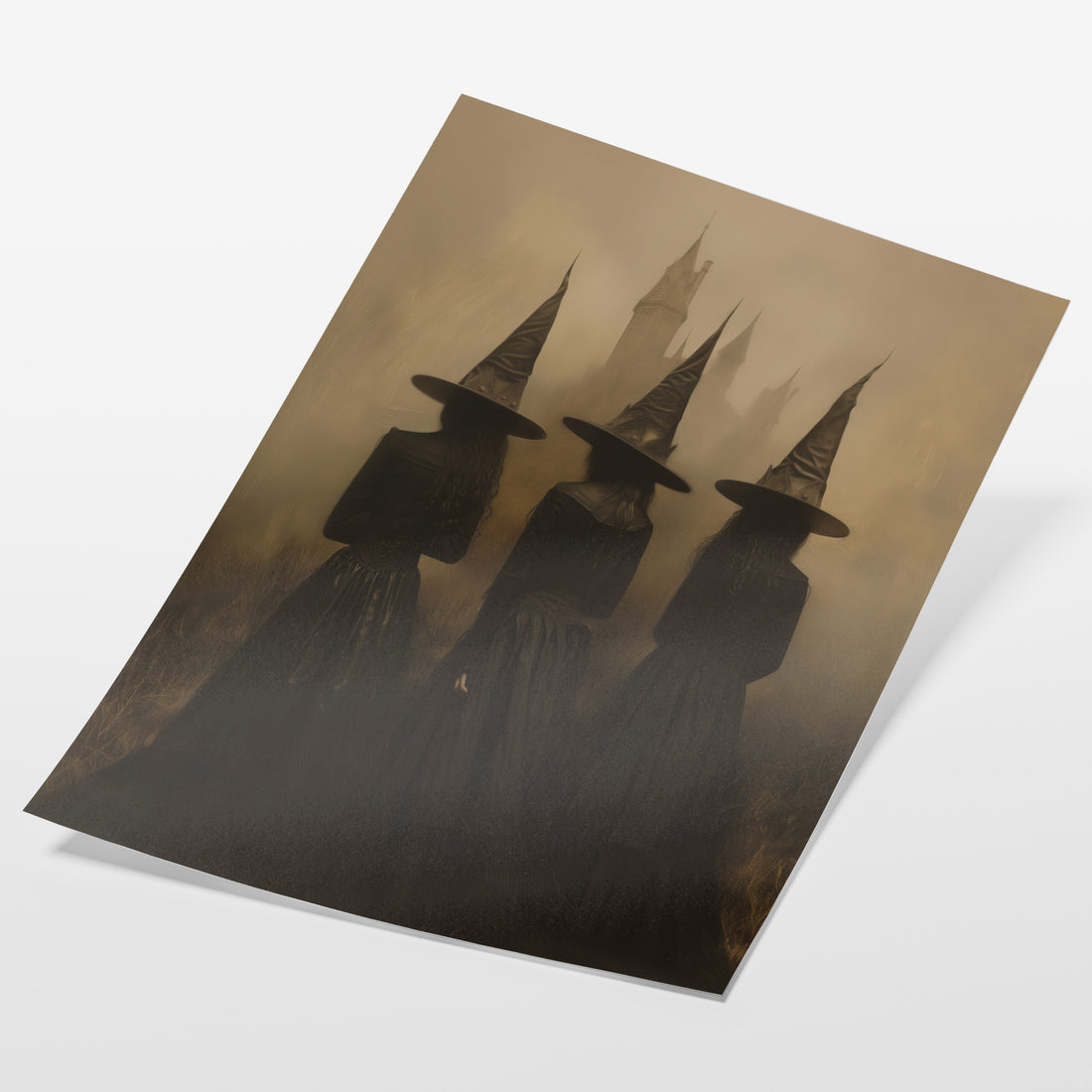 angled view of gothic witch fine art print